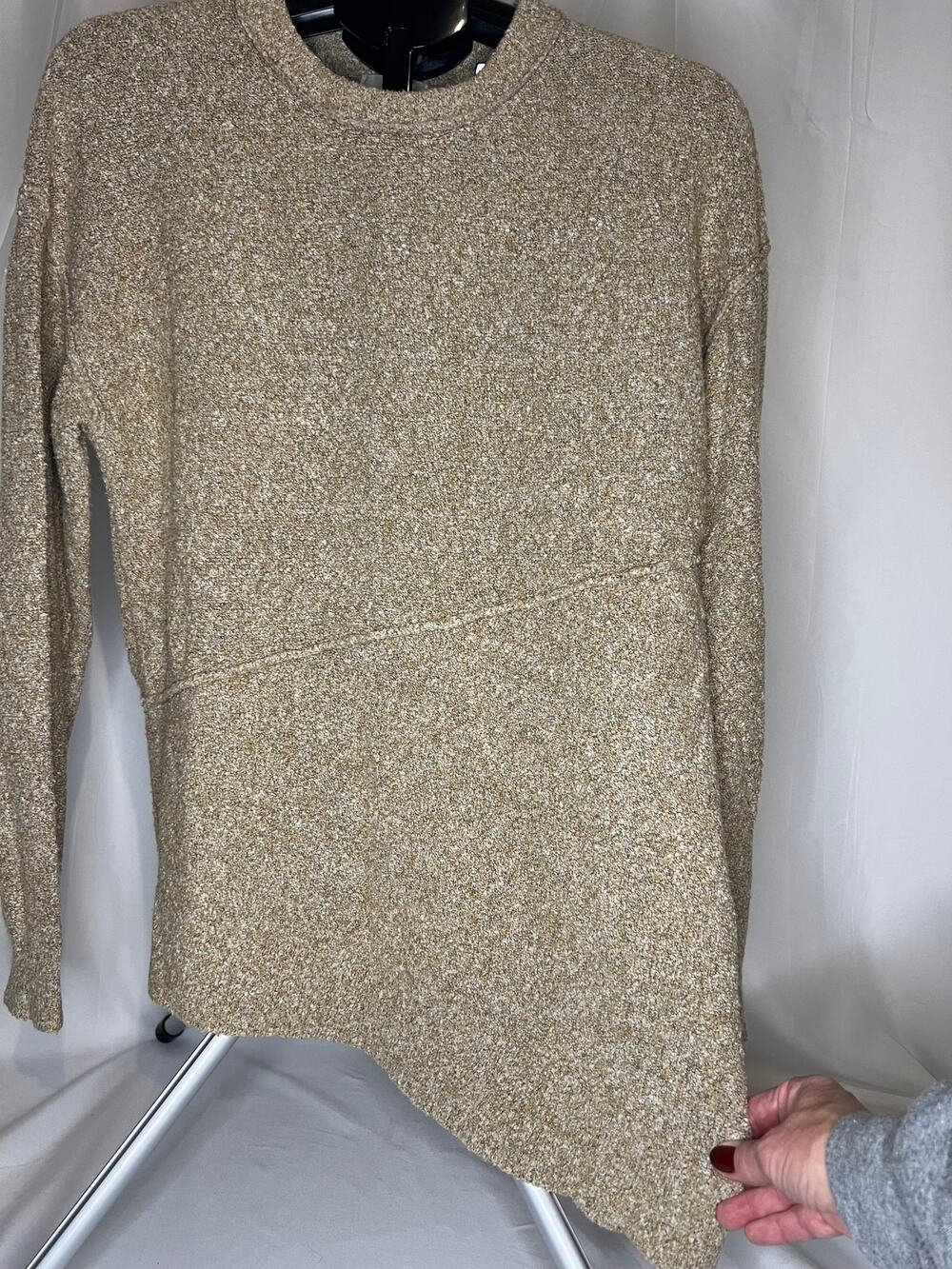 Open Edit Asymmetrical Sweater Medium Super Comfy (B70094)